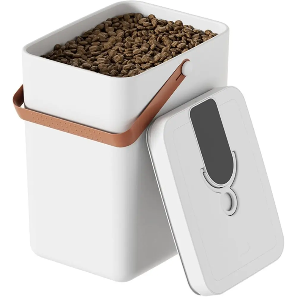 Vacuum Preservation Bucket, 13L Large Capacity, Pull Ring Pressure Relief, Easy to Carry, Ideal for Storing Pet Food, Durable Design