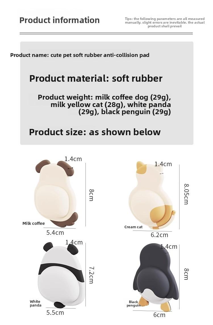 Silicone Door Stopper Bumper Stickers, Self Adhesive Door Handle Crash Pads, Soundproof Anti-Collision Dots for Wall, Refrigerator & Furniture, Quiet Protector to Prevent Scratches & Damage at Home