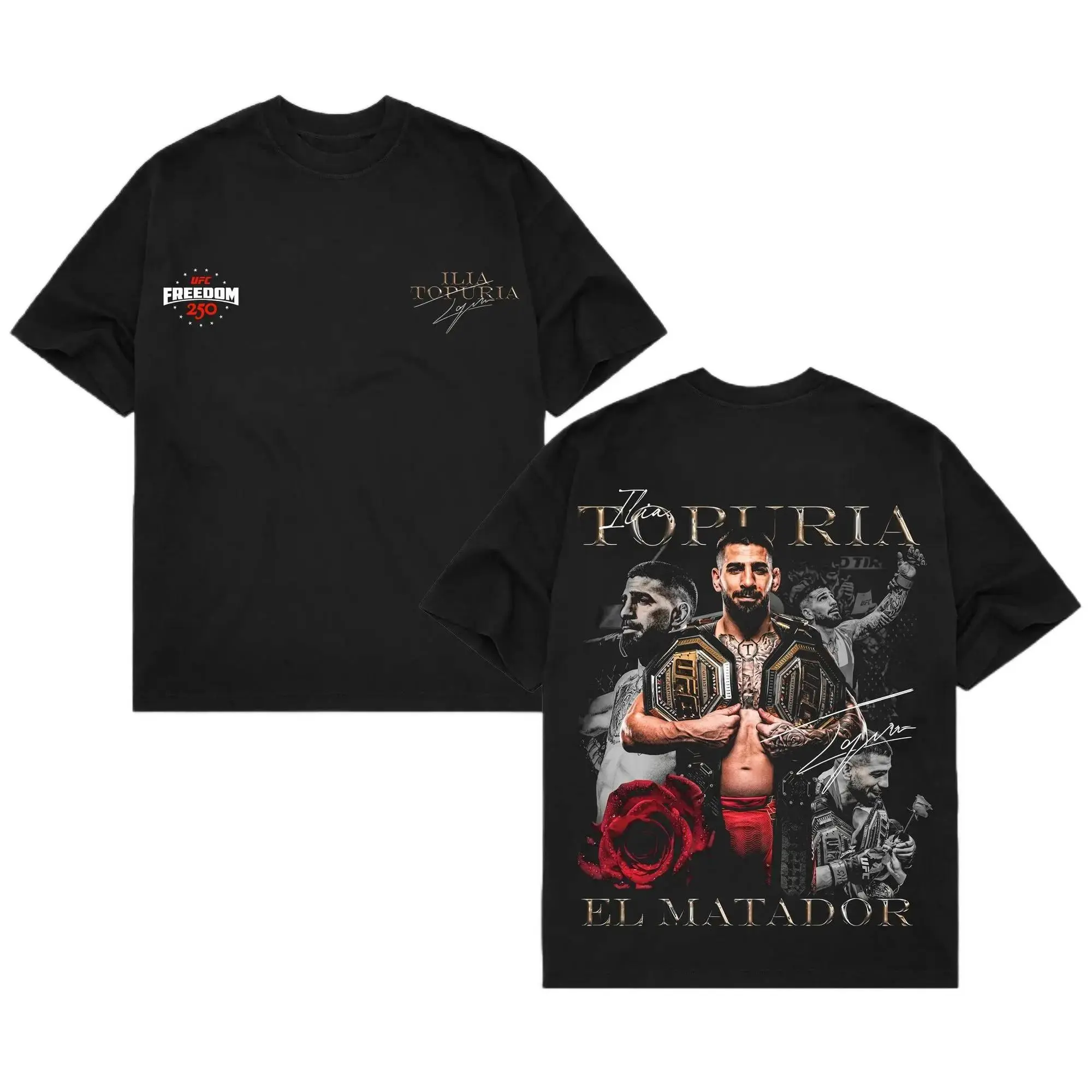 100% Cotton Washed T-ShirtPure Cotton Washed T-Shirt[50% Discount] UFC Freedom 250 Fighter Collection Cotton T-Shirt, Retro MMA Champion Graphic Unisex Gift Tee For Fight Fans
