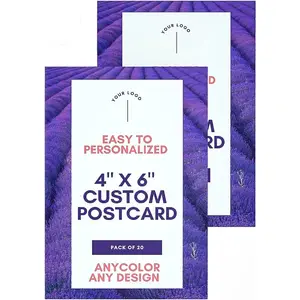 Personalized Custom 4x6 Postcards & Flyers, 16pt Gloss Laminated Card Stock for Advertisement, Announcement, Public Notice, Leaflet, Brochure, Poster