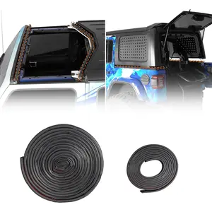 Hardtop Seal Kit with Double-Sided Tape, Weatherstrip Soundproof Rubber Sealing Strips, 118.1 inches & 236.2 inches, Eliminates Wind Noise, Keeps Cabin Quieter for 2007-2026 Jeep Wrangler JK JL Unlimited 4-Door Hardtop, 2020-2026 Jeep Gladiator JT