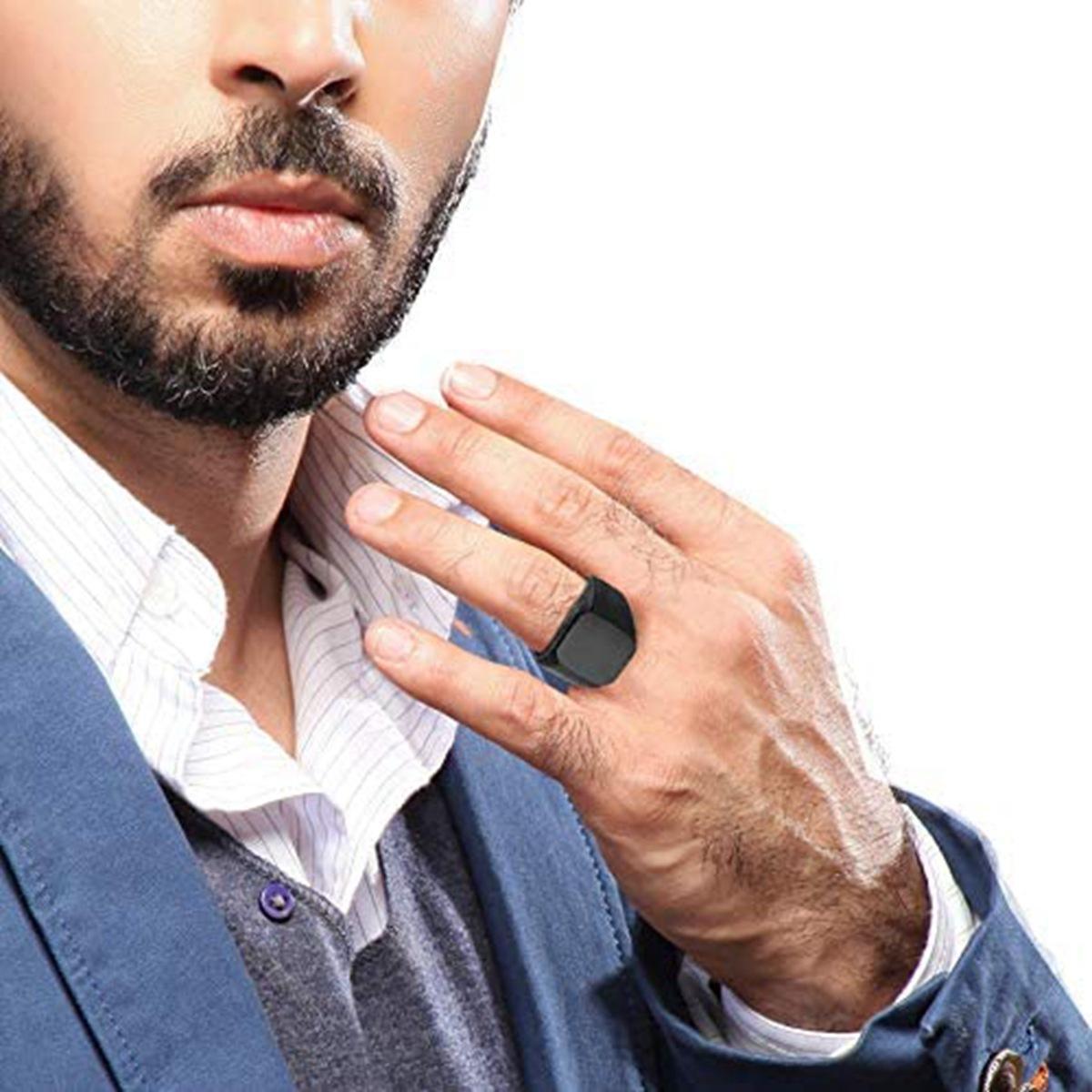 Popular Celtic Triangle Knot Cast Titanium Steel Ring, European and American Men's Fashion Accessory, Personalized Ring