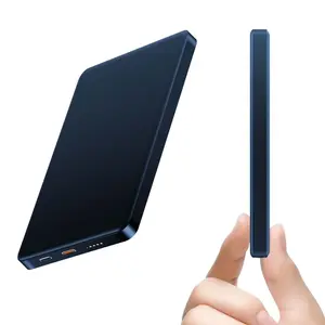 Magnetic Power Bank, 5000mAh Magnetic Power Bank with Type-C Port, 20W PD Fast Charging Wireless Portable Charger External Battery Pack for iPhone 15/14/13/12/Pro Max, Wireless Battery Pack, Chargeable