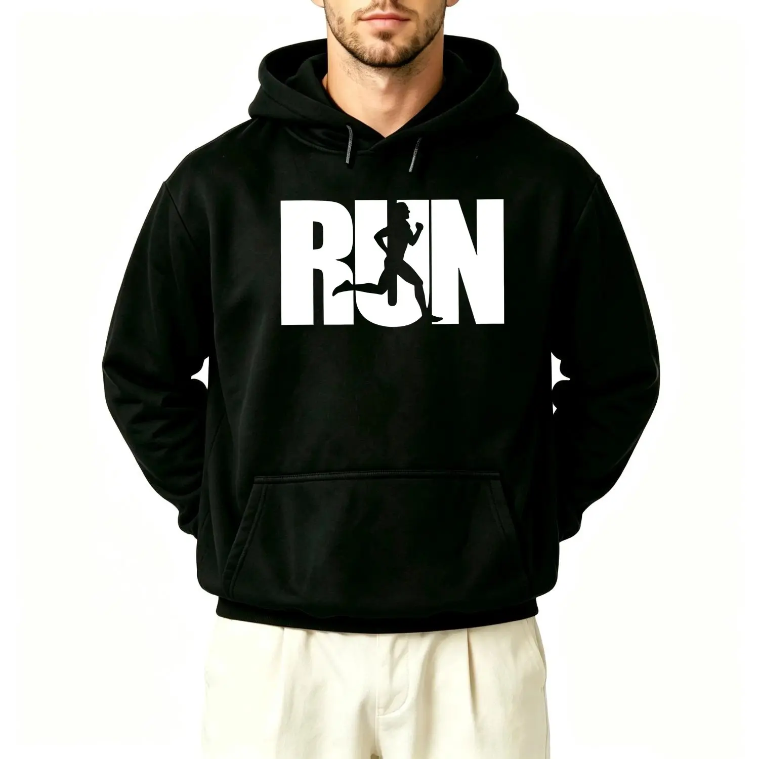Men's Hoodie Running Workout Marathon Runner Man Woman Gift Gift For Runner Fitness Clothing Casual Wear Weekend Runner  Sporty Hooded Sweatshirt Menswear Tops
