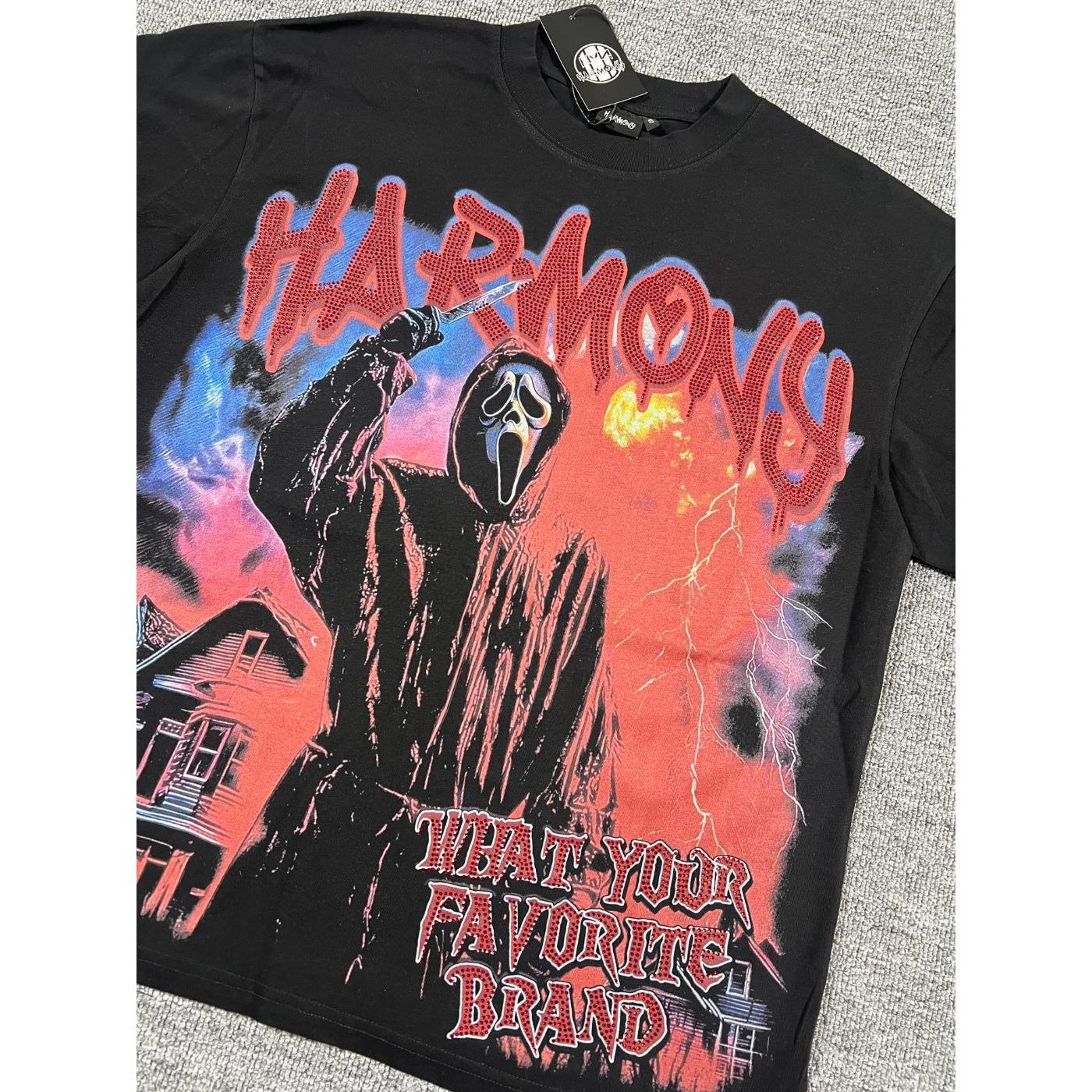 Y2K Vintage Washed Streetwear T-Shirt, Shiny Rhinestone Diamond Graphic, Crew Neck Cotton Oversized Short Sleeve Hip Hop Tee For Men