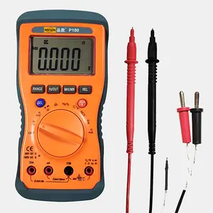 PINTECH Digital Multimeter Voltmeter 1000V, 20A, 60MΩ, Auto-Ranging Tester, Non-Contact Voltage, Measures AC/DC Current, Resistance, Voltage Multi Tester with Thermometric Indicator, P180