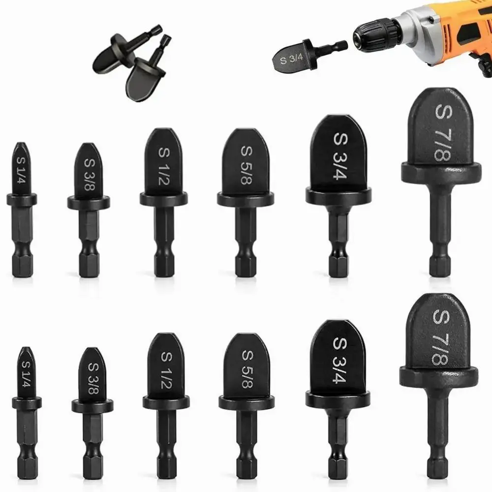 Professional Swaging Tool Kit with 12-Piece Ball Bearing Steel Drill Bits, 6 Pipe Sizes (1/4"-7/8") for HVAC Copper Tube Expanding, Goggles, Anti-Scalding Gloves, 2 Pieces of Each Model & Reliable Customer Service