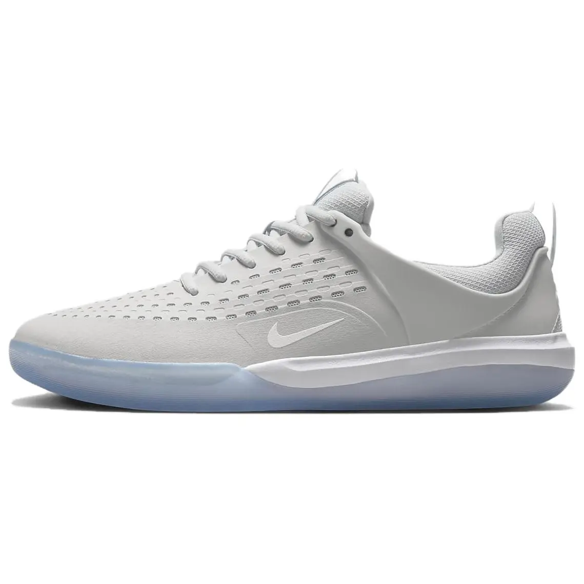 Nike SB Nyjah 3 Low-Top Skate Shoes for Men and Women – Comfortable Gray and Blue Verifiable, with credentials and supporting global authentication