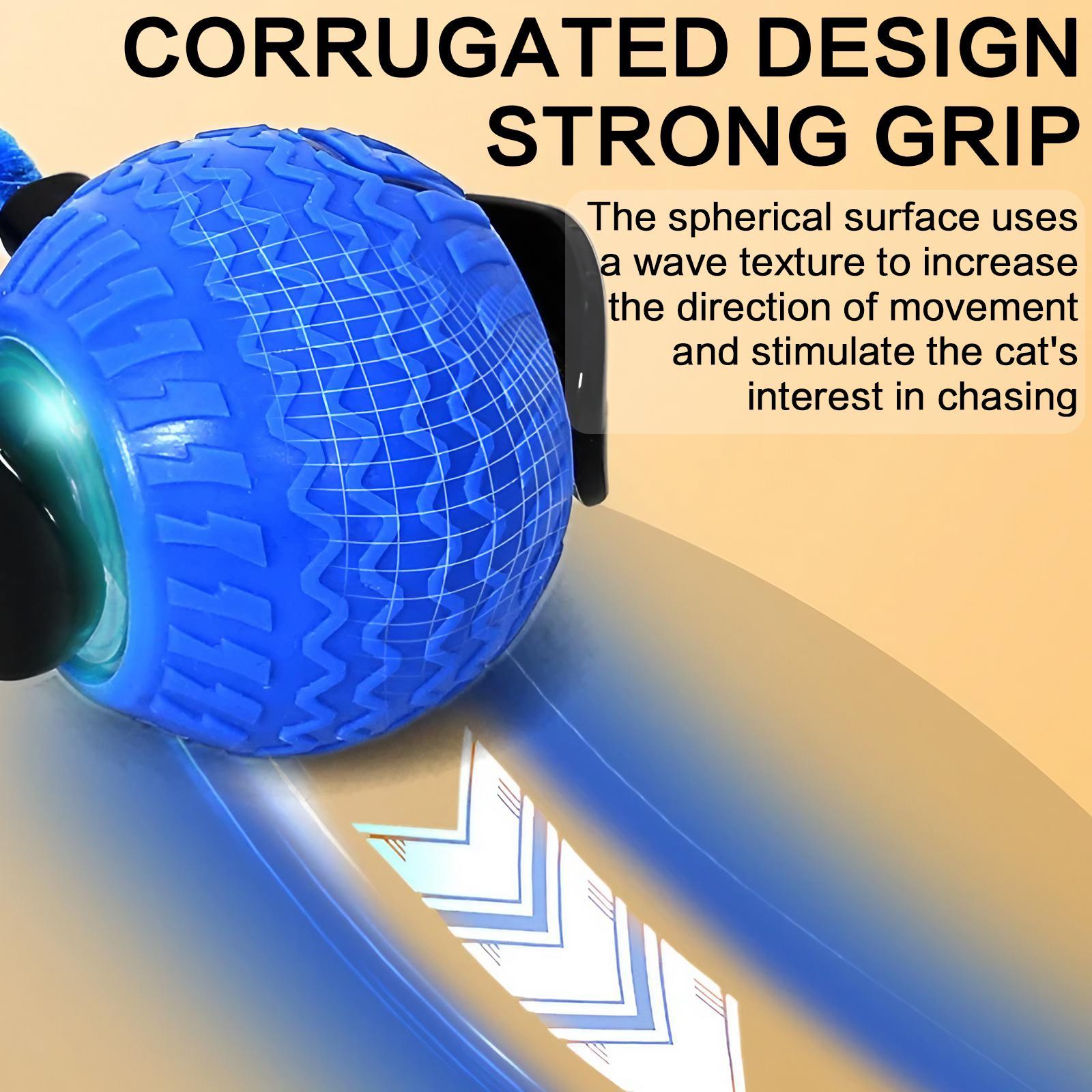 Interactive Cat Toy Ball, 1 Count/2 Counts Rechargeable Cat Teaser Toy, Durable Toy for Playing & Exercising, Fun Indoor Cat Accessories