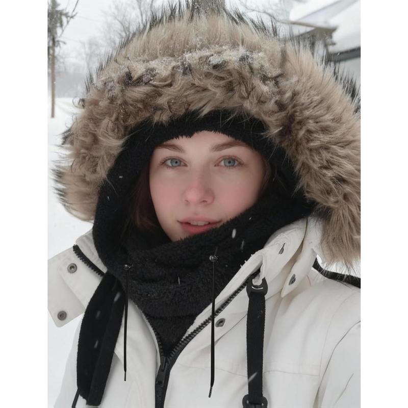 Balaclava Face Mask for Women Men Winter Hat Windproof Fleece Neck Warmer Warm Face Cover Scarf glove set windproof balaclava