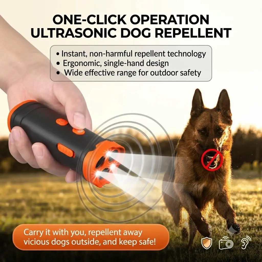 Professional Sonic Emitters Dog Training Tool, Barks No More Dog Training Device, Effective Dog Behavior Correction, Easy-To-Use Design