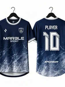 Custom Name & Number Football Jersey, Breathing Quick-Dry 3D Printed Design, Ideal for Matches & Daily Wear, Comfortable Fit