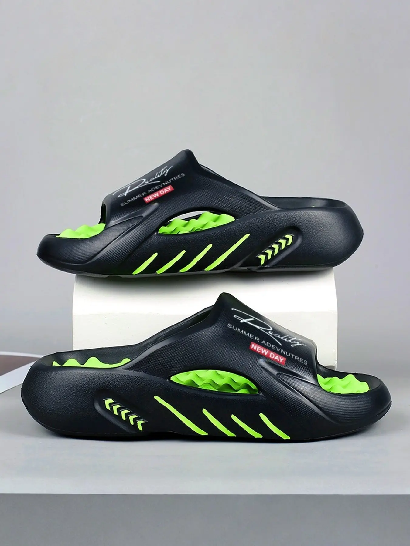 Fashion Outdoor Sports Sandals, Comfortable Beach Sandals for Men and Women, Eva Upper, Rubber Sole, Unisex Footwear