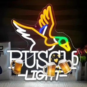 Anime LED Neon Light Busch Night Lamp, Cyberpunk Style, Wall Mounted, Adjustable, USB Powered, Perfect Gift for Boys and Girls