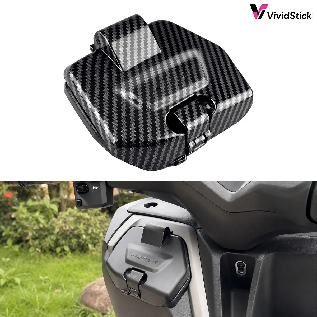 Yamaha Nmax 155 125 V3 Accessory, Luggage Hook, Motorcycle Abs Storage Bag Cover, Tool Box Cover, Waterproof, 1 Piece