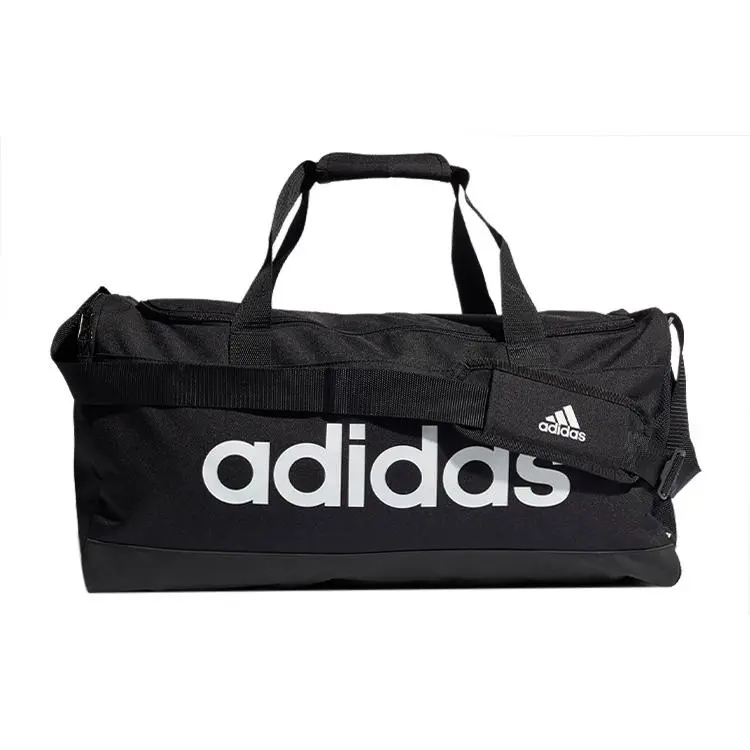Adidas Essential Large Capacity Adjustable Strap Gym Bag for Men and Women – Recycled Polyester Crossbody Tote in Black