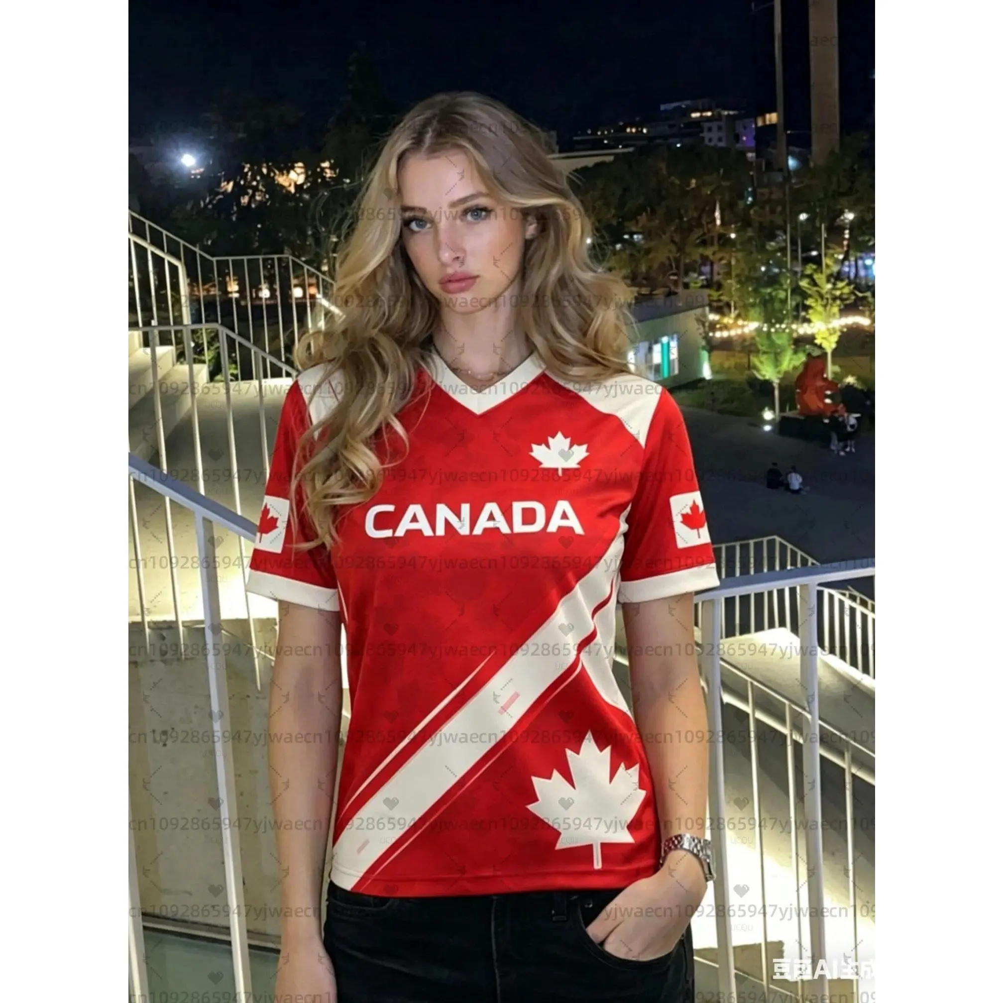 26 Summer Men's&Women's Canada Soccer Jersey Gift For Lovers Tee Fan Gift Plus Size Fashion Street Top soccer fans T-shirt