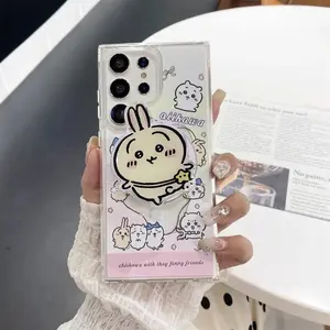 Lovely Anime Chiikawa Cartoon Mobile Phone Case Magnetic Attraction Suitable for Samsung S25ultra S24 23fe 22 Mobile Phone Case