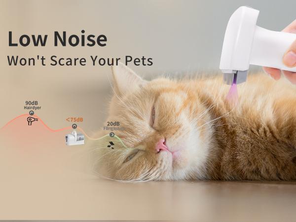 7-in-1 Pet Grooming Kit with Vacuum Function for Dogs Cats Low Noise Design Includes 6 Guide Combs for Precise Trimming