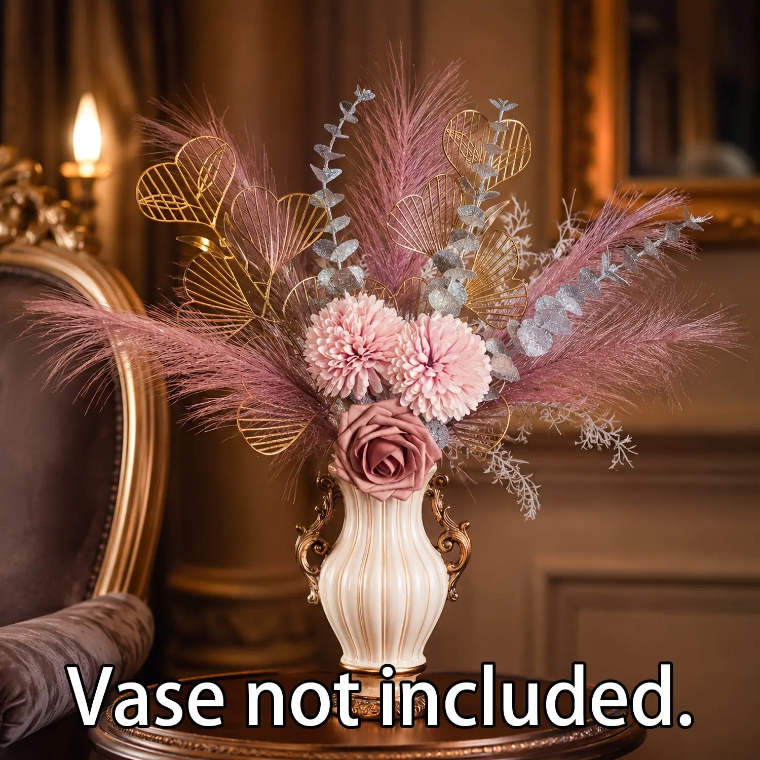 Romantic French Style Decorative Artificial Flower Arrangement, Perfect for Valentine's Day, Mother's Day, Wedding, Home Decor, Table Centerpiece