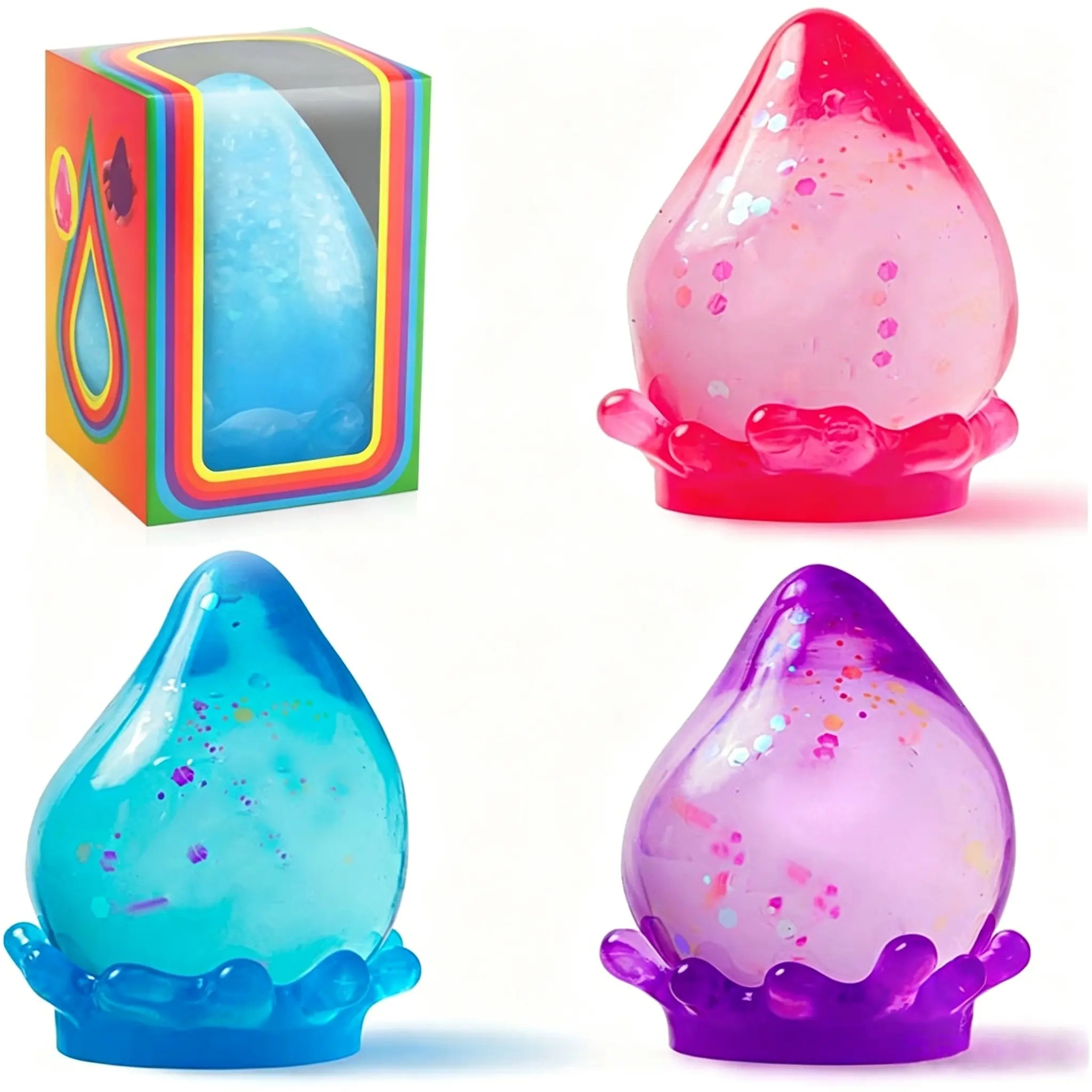 Dream Squishy Stress Relief Toy, Malt Candy Squeeze Fun, Perfect Birthday Party Halloween Gift, 1pc Fantasy Water Drop Design, Sensory Squishies