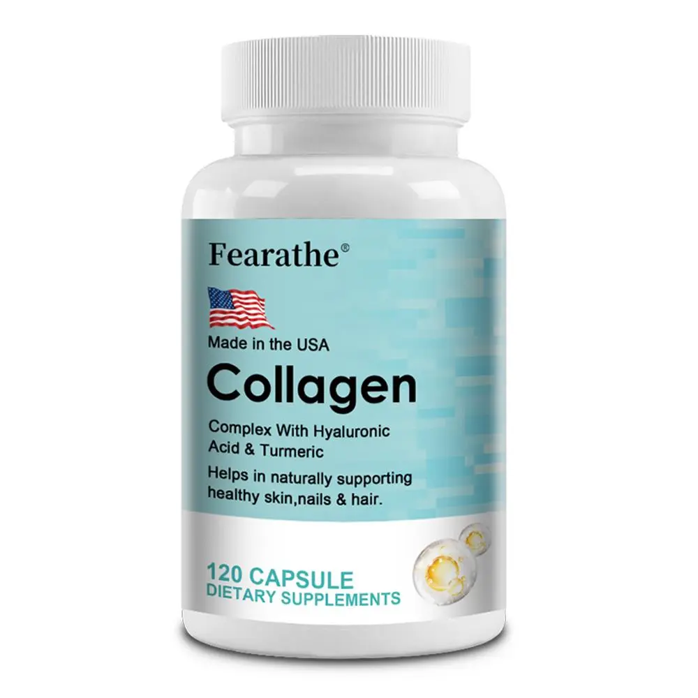 Fearathe Collagen Health Supplement - Skin Health Support, 120 Capsules