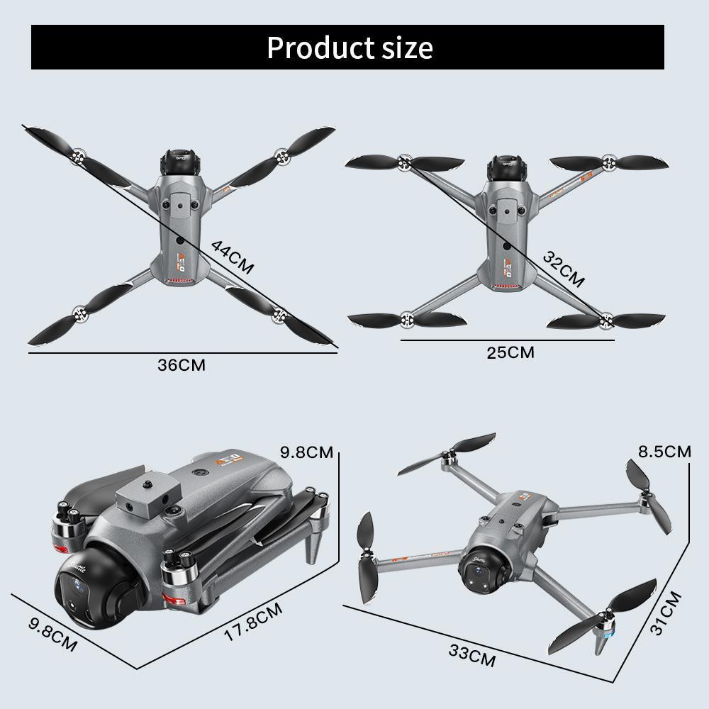 2026 4.5” Screen GPS Drone, Dual Optical Flow Camera, 40-Minute Flight with 3 Batteries, 360° Obstacle Avoidance, Brushless FPV Drone 2026 4.5” Screen GPS Drone, Dual Optical Flow Camera, 40-Minute Flight with 3 Batteries, 360° Obstacle Avoidance, Brushless FPV Drone