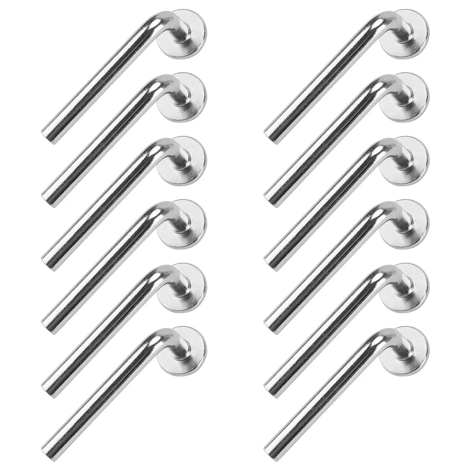 100 Pack M7 Carbon Steel Pallet Rack Drop Pins, 2.4 x 0.24 Inch Galvanized Round Head J Bolt Safety Locks for Shelving Units