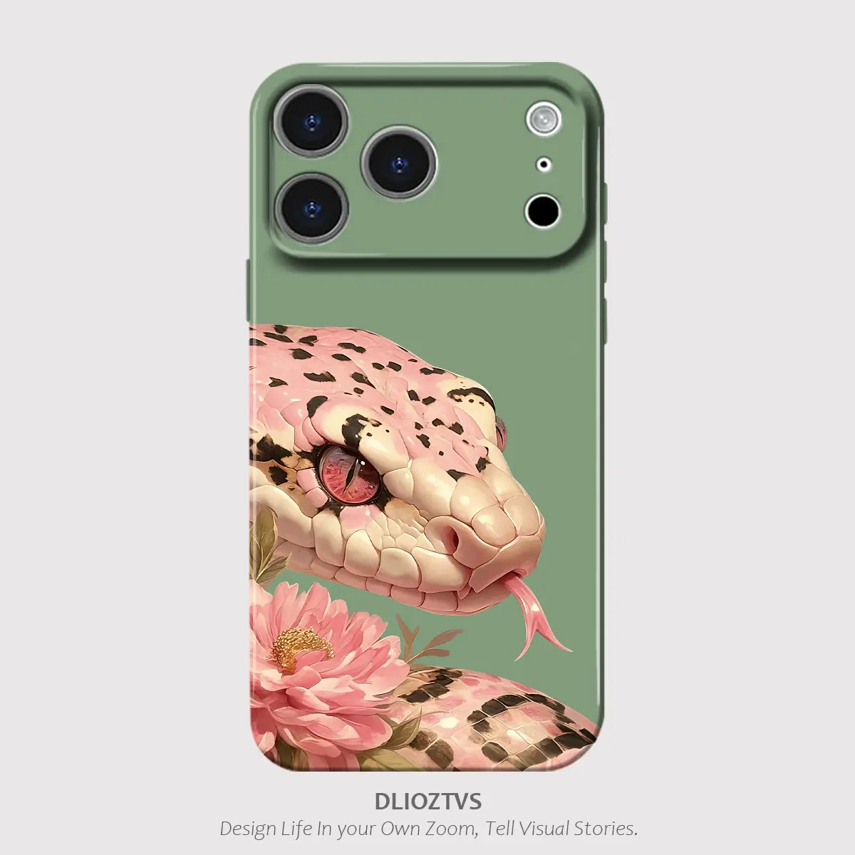 Pink Black Striped Python Pattern Phone Case for iPhone 17 Pro Max Air 16 Plus 15 14 13 12 11, Shockproof Soft Protective Cellphone Casing Cover, Perfect Gift for Yourself, Friends