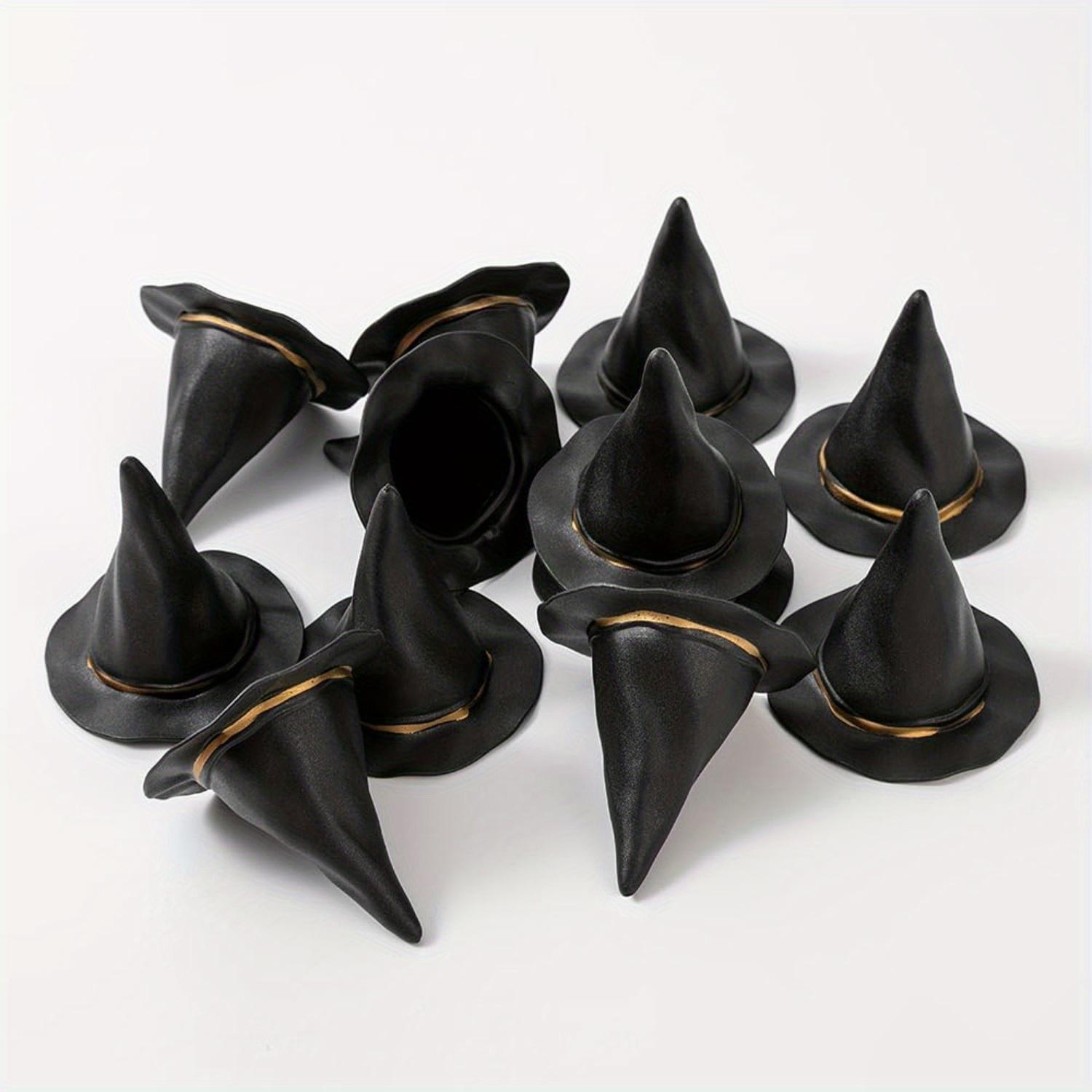 50Pcs Halloween Mini Witch Hats Set DIY Decorative Party Accessories for Theme Events