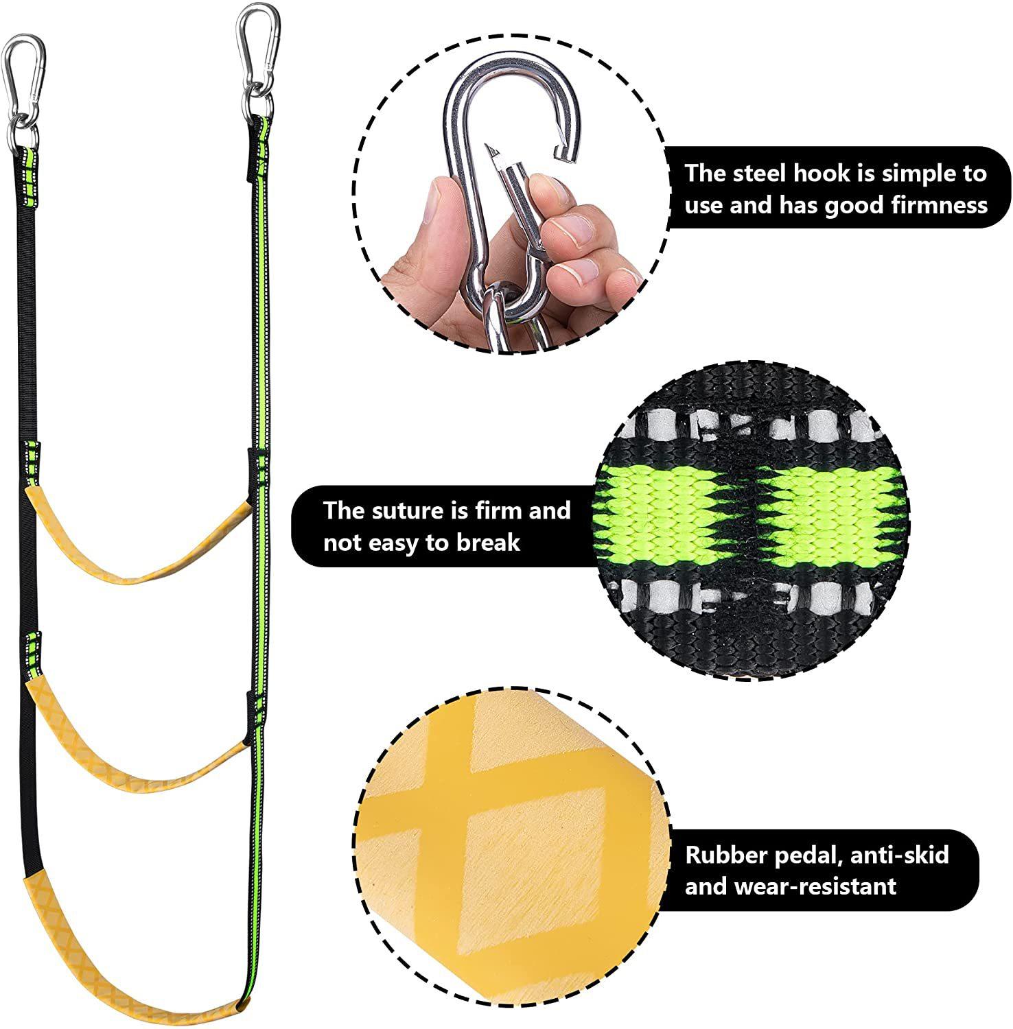 Standing up and Down Rope Ladder, Yacht Folding Hook Ladder, Water Entertainment Inflatable Very Simple Ladder