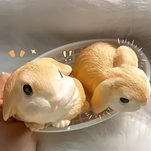 Super Big Rabbit Figure Squeeze Toy Soft Sticky Bunny Squishy Toy Cute Cartoon Animal Slow Rebound Relief Relax Toys Gifts