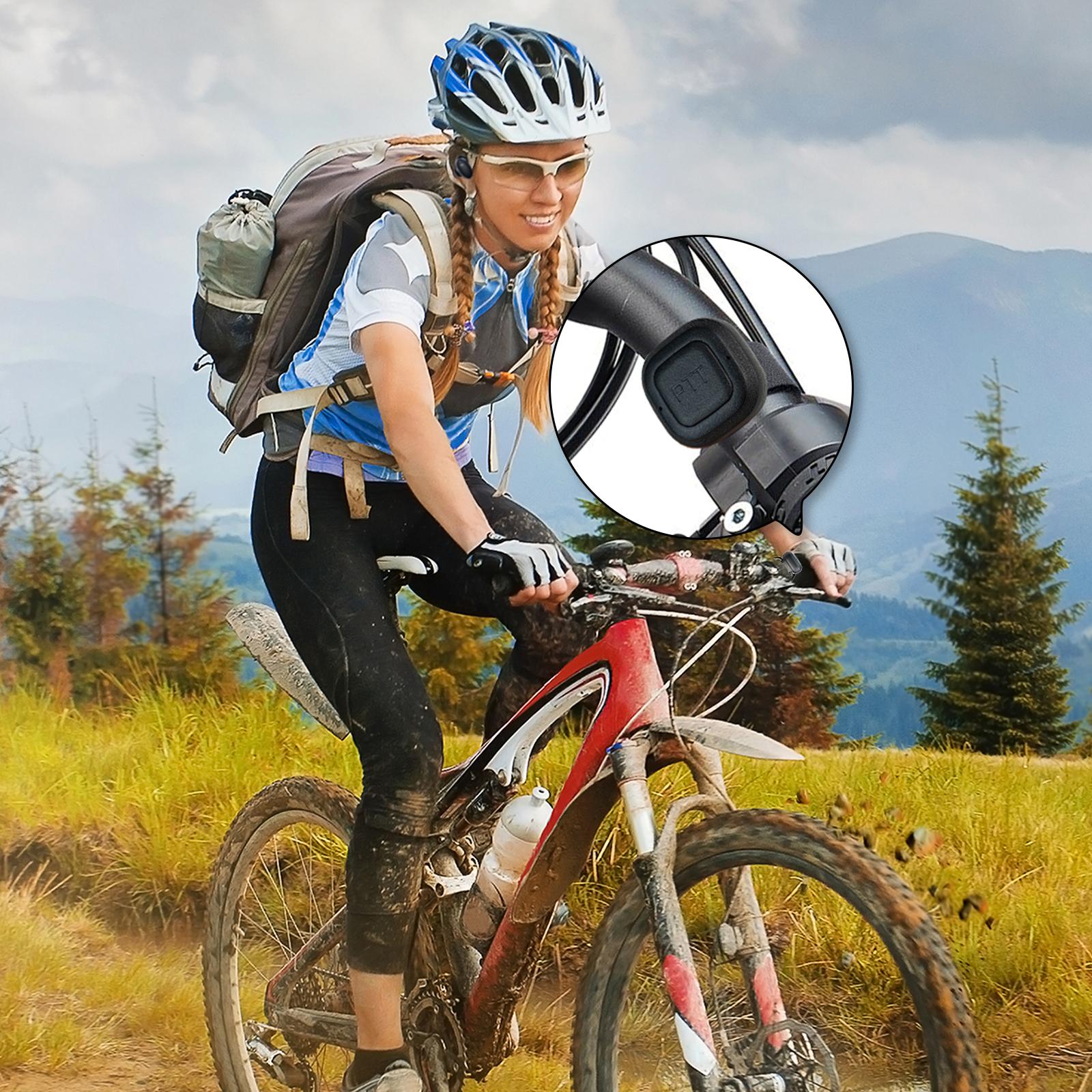 TIDRADIO Wireless Mic PTT Button for Cell Phone APP “Odmaster” Riding Driving Walkie-talkie, Wireless Programming Baofeng Uv5r