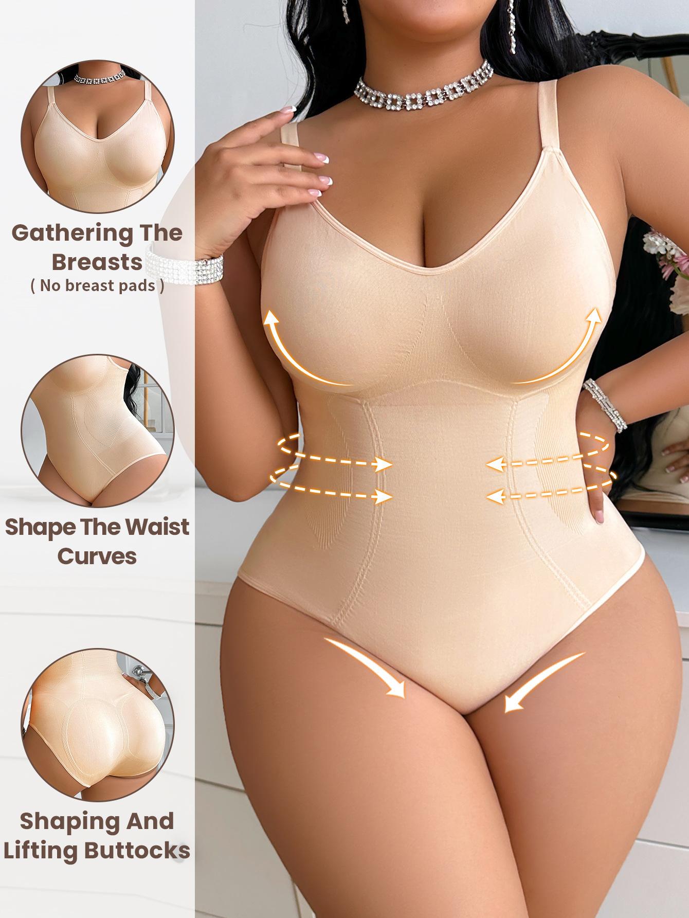 European and American cross-border seamless shapewear bodysuit for women, with tummy control, butt-lifting, and body-slimming features