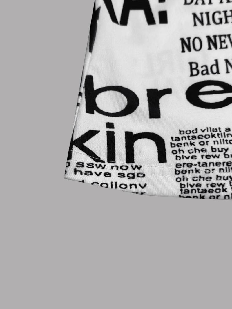 Women's Long Sleeve Casual Shirt with Letter Print, Single Button Front Design, Perfect for Daily Wear & Outdoor Activities, Womenswear