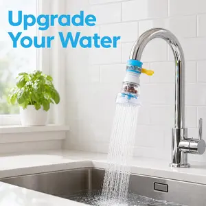 360 °   Rotating Faucet Filter Set, Adjustable Sink Water Purifier Extender, Easy Install Faucet Aerator for Kitchen & Bathroom, Water Saving & Splash Reduction