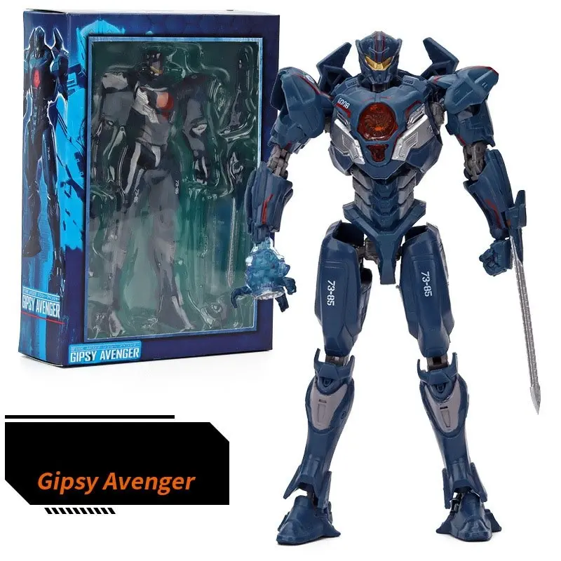 Pacific Rim 2 Obsidian Knife Revolver Wanderer Figure, Collectible Action Figure Model, Gift Boxed, Desktop Decor, PC Case Ornament
