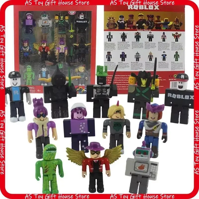 2026 Hot Plastic Roblox Action Figures Collectibles Set - 12 Pcs 2.5-3 in Unisex Virtual Game Character Toys with Accessories Box for Collectors, Roblox Figures