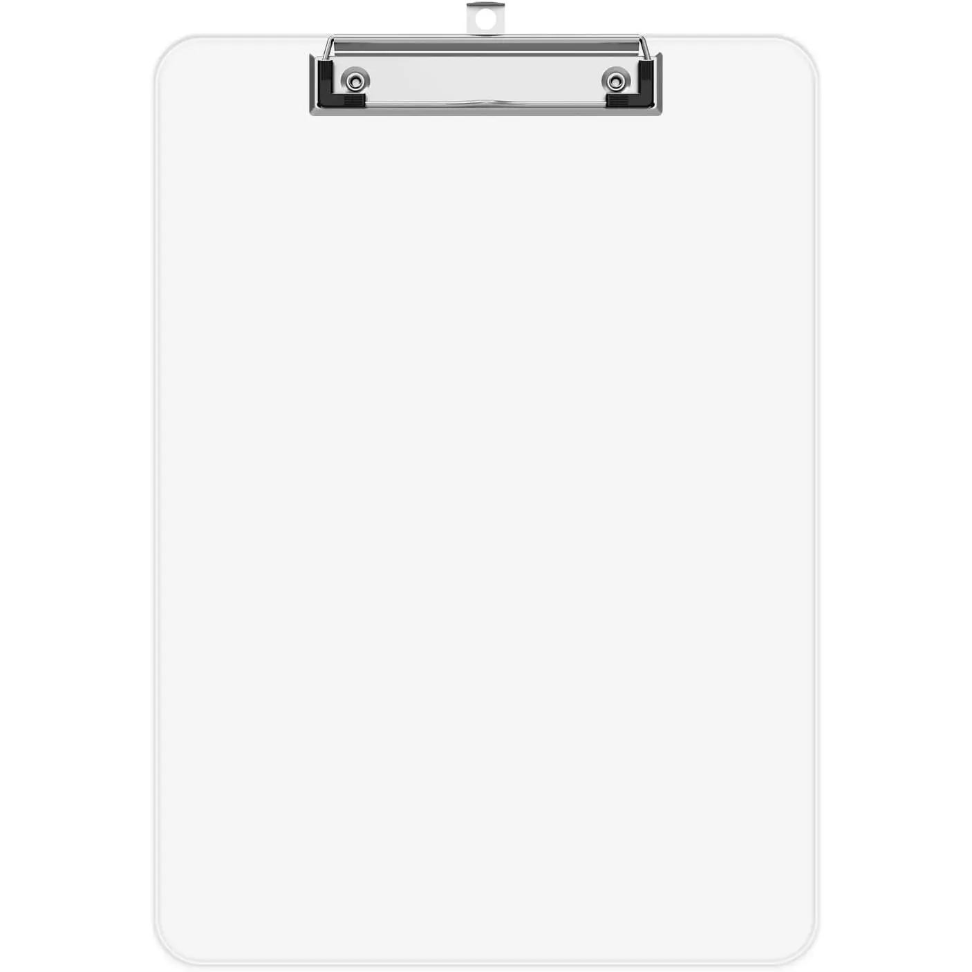 A4 Plastic Clipboard, 8.5 x 11 Clear Clip Board | Low Profile Clip, Letter Size 9 x 12.5 in for Classroom, Teacher, Students, School & Office Supplies
