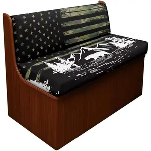 Camo Flag Mountain Bear RV Accessories Dinette Cushion Covers 2 Pack Couch Covers Stretchable Dinette Bench Sofa Protectors
