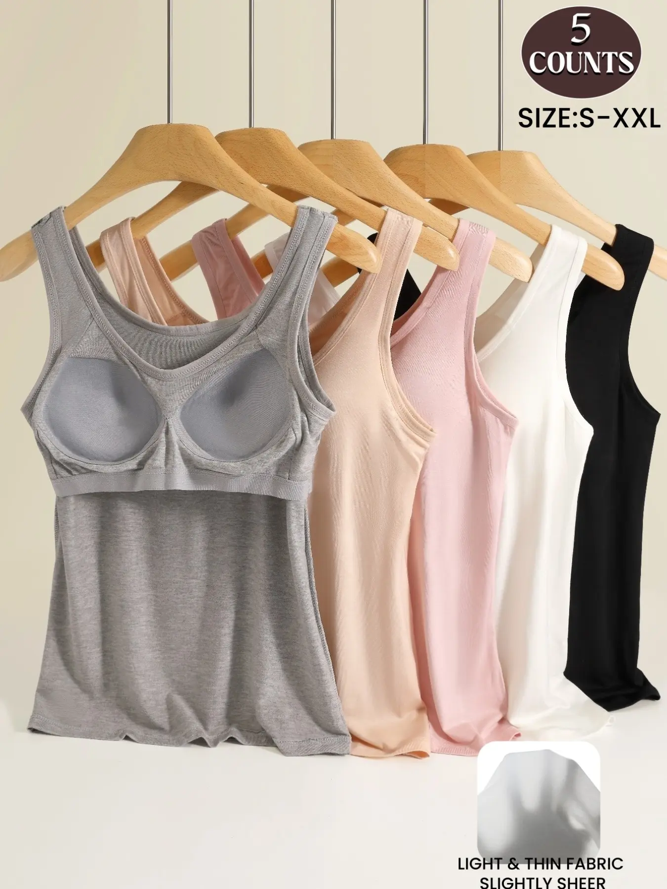 Women's Top With Wide Straps, Sleeveless and Round neck, as an Undershirt or Tank Top For Women, Basic Vest in Slim Shape, Solid Color, Button, Women Bottoms for Daily wear,All Seasons,High Elastic Soft Fabric, Sizes S-XXL