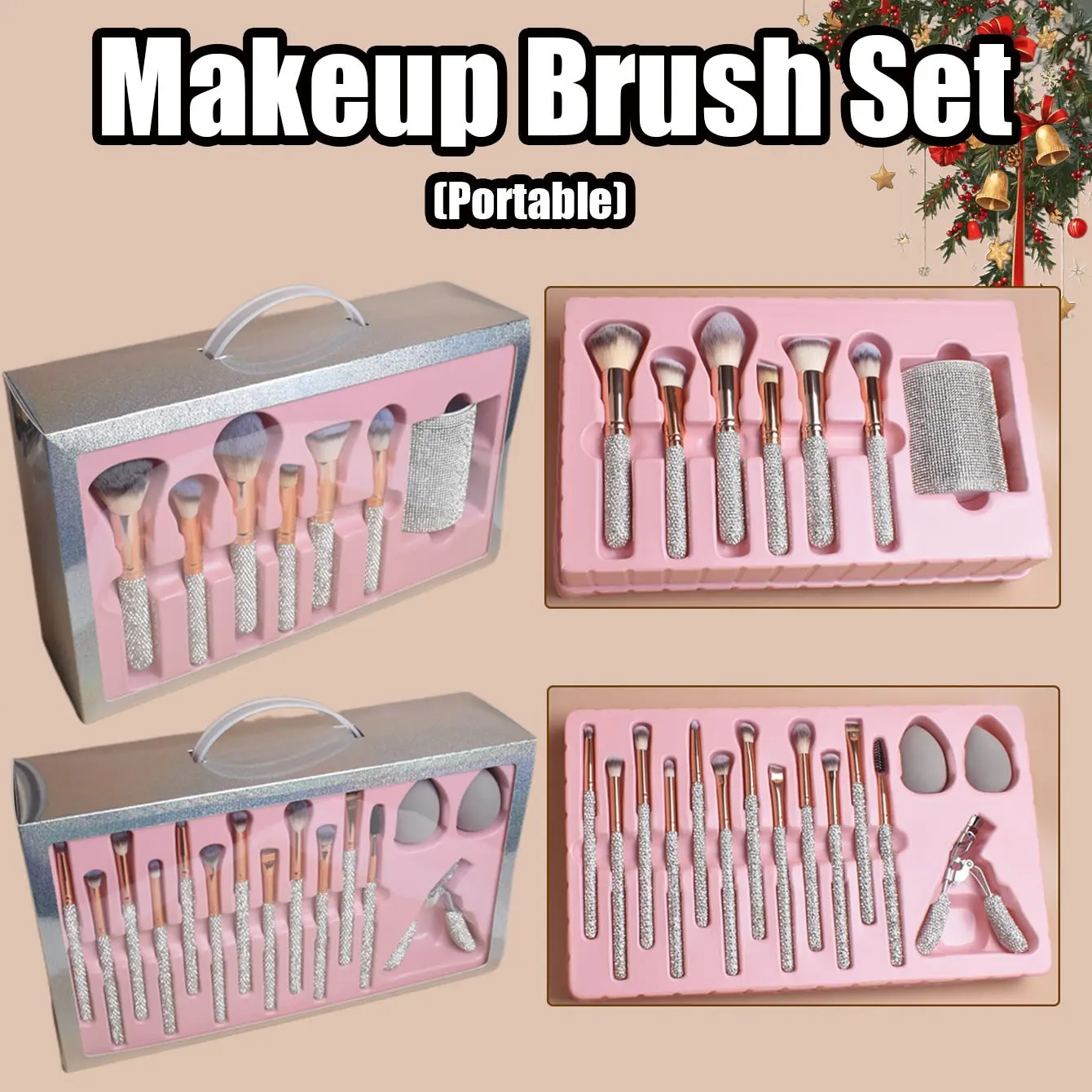 22-Piece Foundation Brush Set, High-Quality Makeup Brushes, Ideal for Professional Use, Perfect for Applying Makeup, Make Up Tools