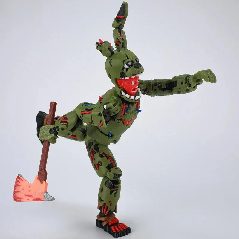 3D Printed FNAF Freddy Fazbear's Pizza Springtrap Toys Action Figures Anime Model Lucky13 Dummy13 Titan13 Ornaments Gifts