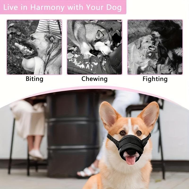 Dog Anti-Bite Anti-Bark Muzzle - Breathable, Allows Drinking Water, Safe Comfortable No-Eat For Training & Outdoor Use
