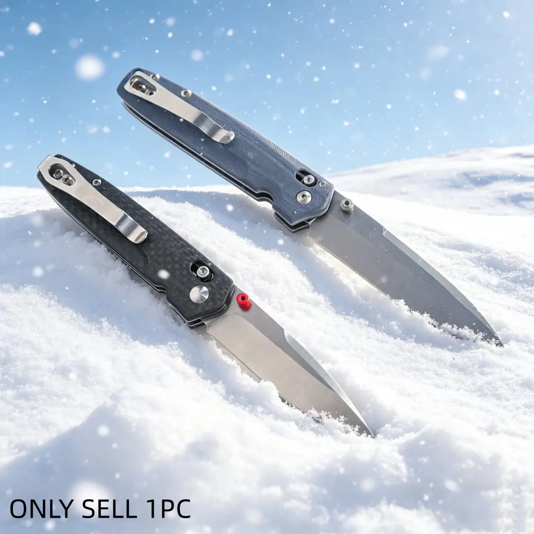 1pc 485 Folding Knife, G10/carbon Fiber Handle, High-Quality Edc Pocket Knife, Lightweight, Camping, Fishing, Travel, Men's Gift