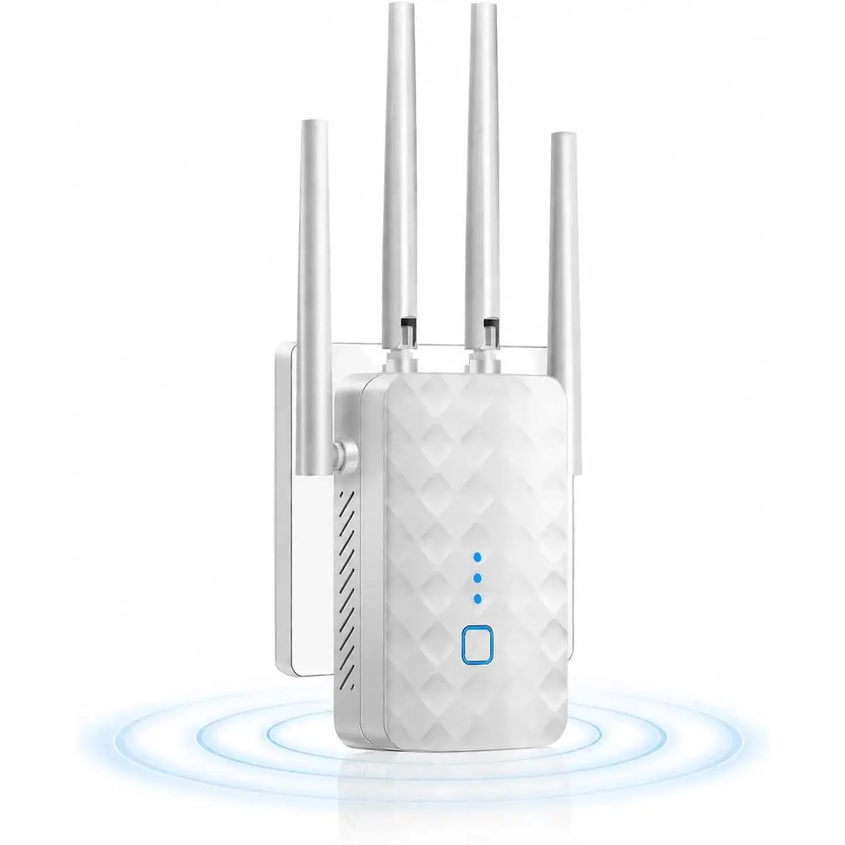 Indoor Recreation WiFi Extender Signal Booster for Home, Internet Repeater with 9995ft² Coverage & Range Extension for Up to 45+ Devices (White), Covers 9995Ft²