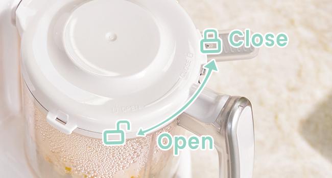 Grownsy 1-Step Baby Food Maker – BPA-Free Blender with Large Bowl, Steam Basket, Auto Cooking, Grinding, Sterilizing & Auto Pause for Homemade Healthy Baby Food