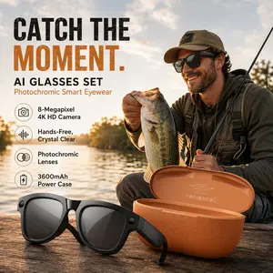 Fitness Smart Glasses Dual Mic Noise Cancelling for Clear Audio in Loud Gym Environments