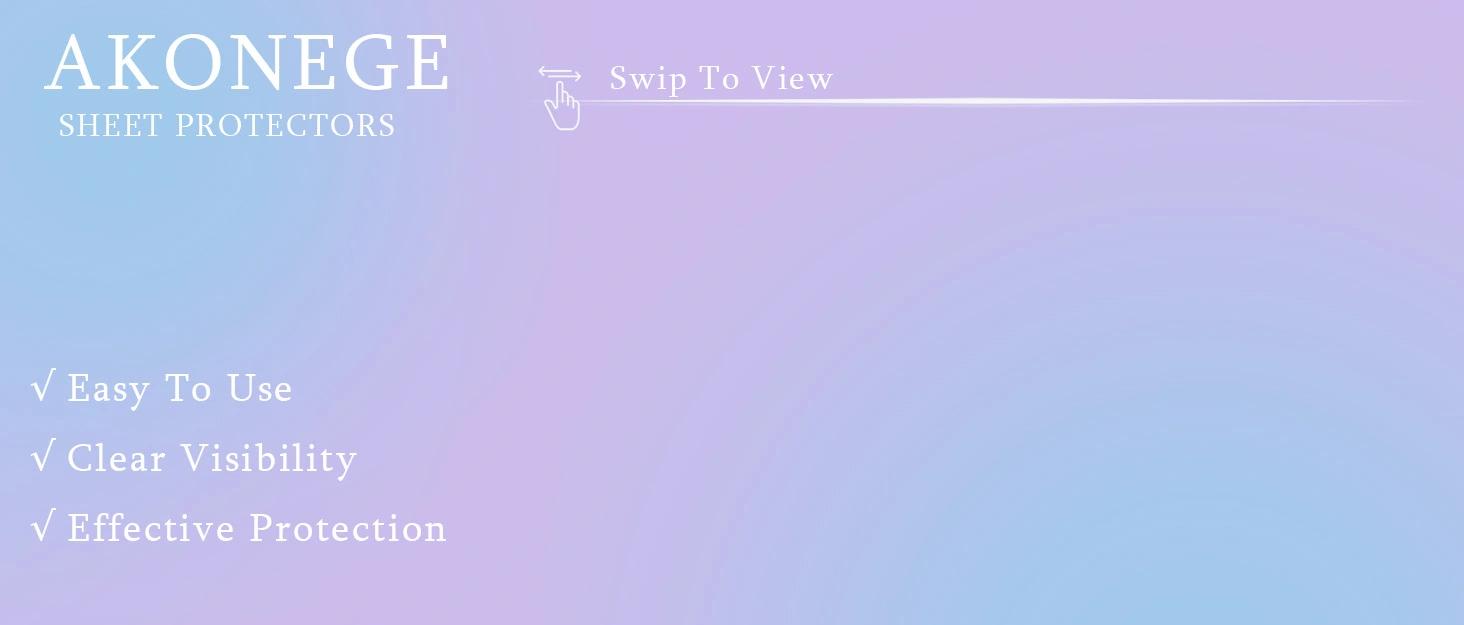 50 Pack No Holes Sheet Protectors 8.5 x 11 Inch Letter Size Page Protectors for Documents, Prints, Top Loading Heavyweight Clear View Plastic Sleeves for Papers, Artworks, Photos