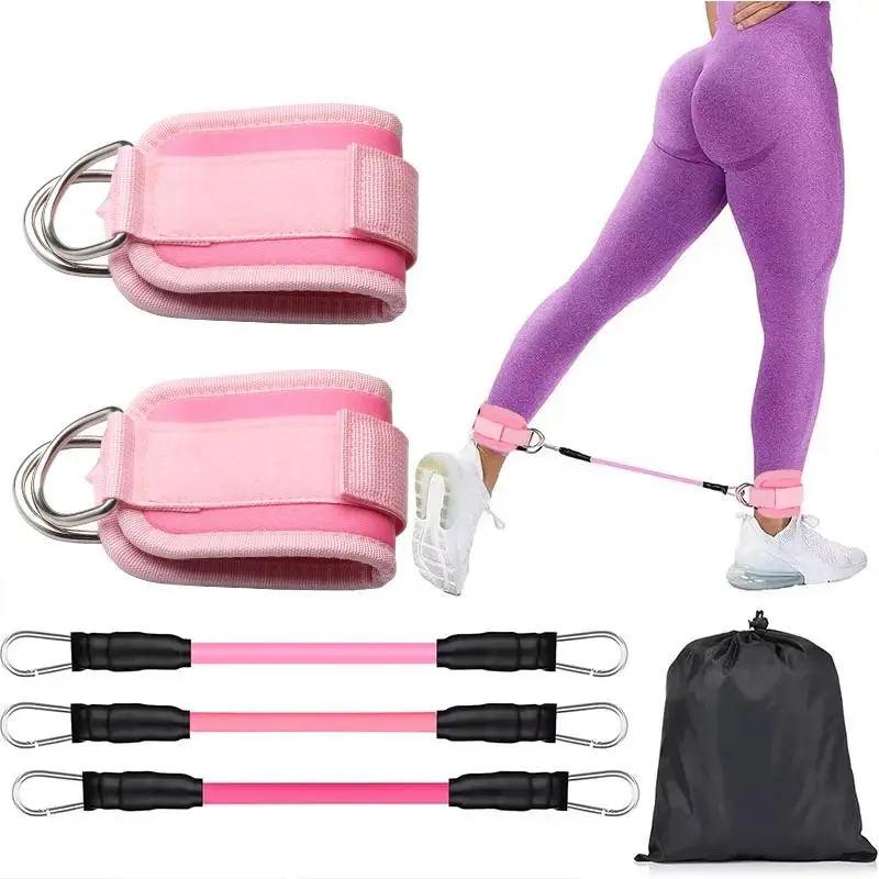 Ankle Resistance Band for Glute Kickback, Cable Machine Hip Trainer, Leg Shaping Slimming Tool, Unisex Muscle Training Essential